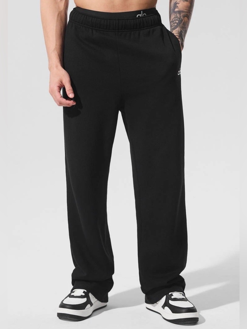 ALO ACCOLADE STRAIGHT LEG SWEATPANT MEN’S SIZE XL BLACK NWT NEW